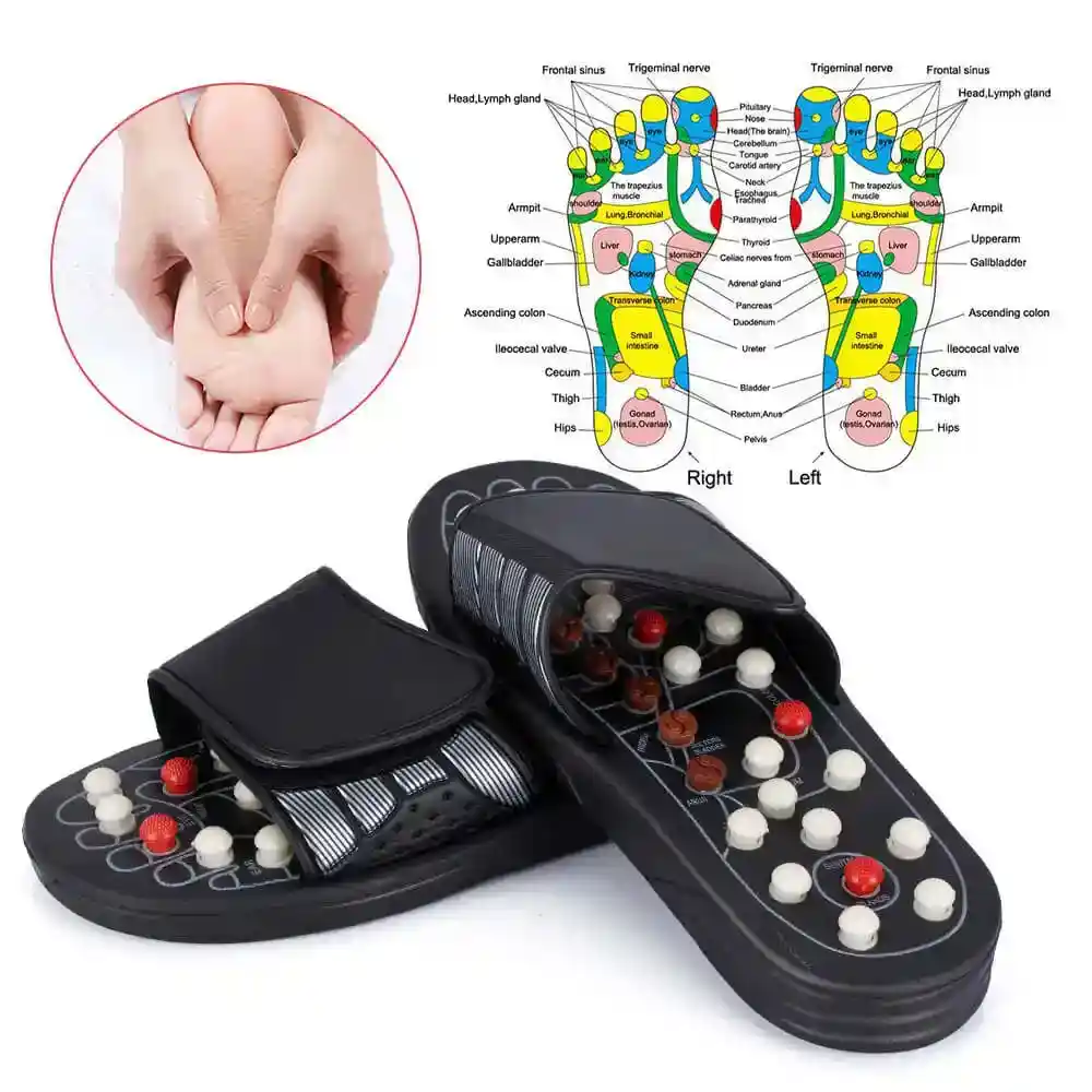 Foot Massage Slippers Acupuncture Therapy Massager Shoes
