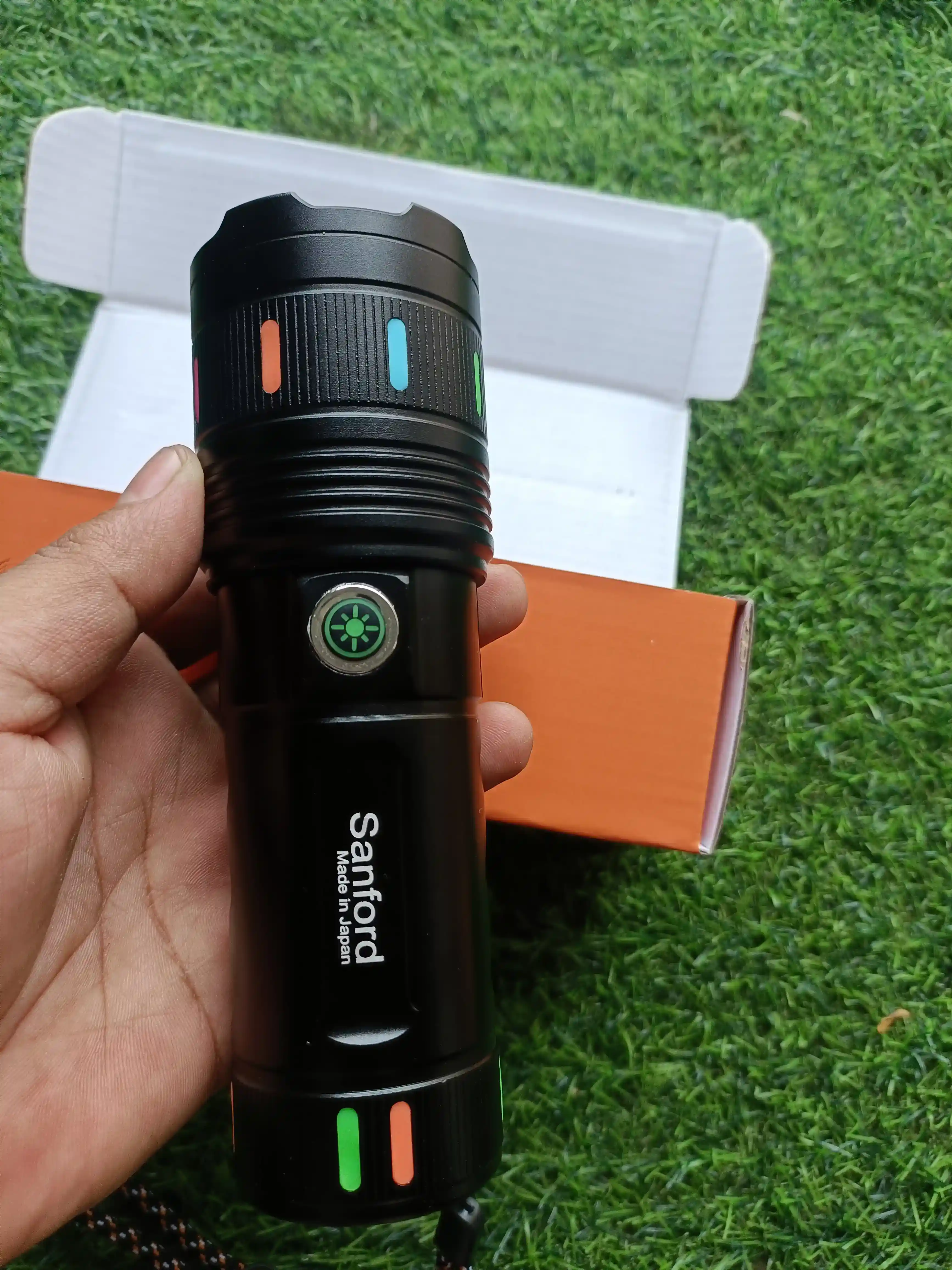 Sanford Super Bright Flashlight – White Laser LED Made in Japan 18650mAh battary